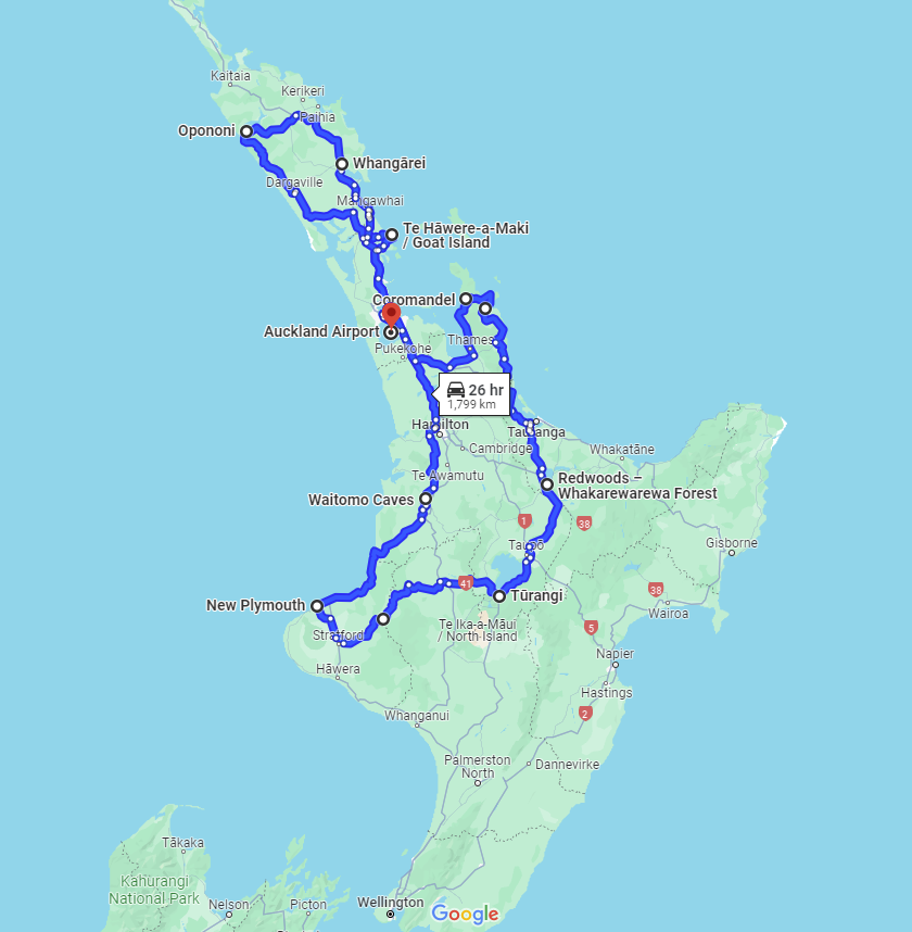 North Island Itinerary
