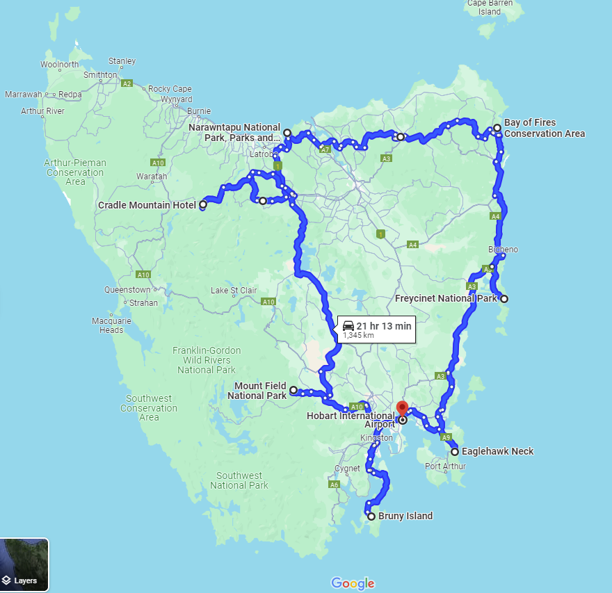 Tasmania Itinerary