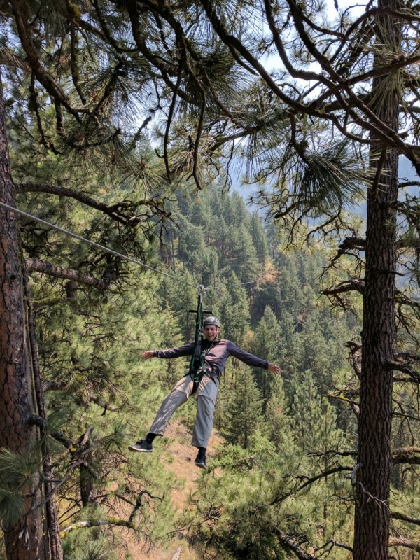 Ziplining in Idaho