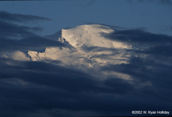 Sunset and Clouds on Denali Summit