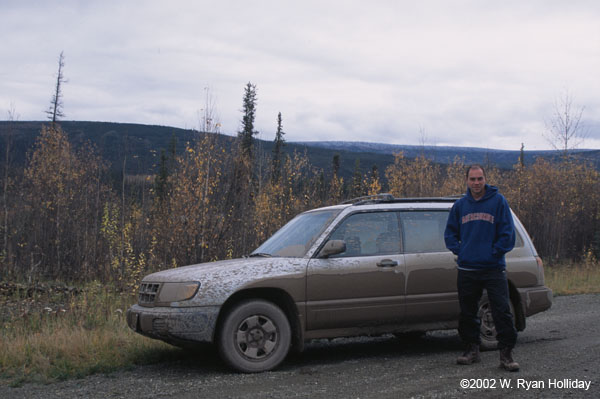 The Suby and me on the Dalton Highway