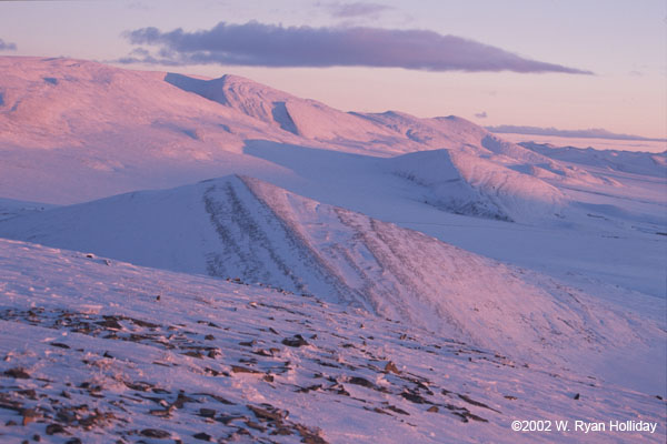 Sunset Over the Richardson Mountains