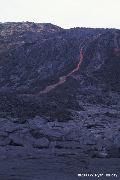 Flowing Lava at Kilheau Iki