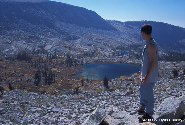 Self-Portrait Above Ansel Lake