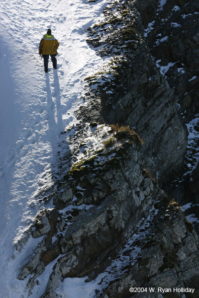 Jerome Poncet on Icy Cliff