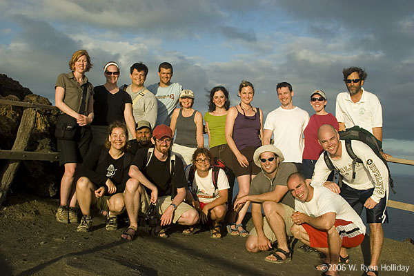 Group photo in the Galapagos