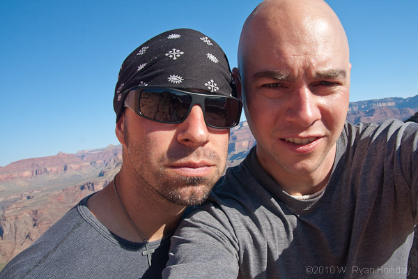 Aaron and Ryan in the Grand Canyon