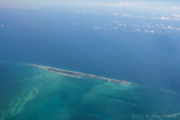 Isla Mujeres from the air