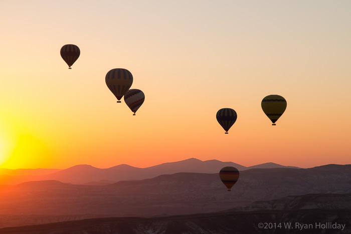 Cappadocia hot air balloon sunrise