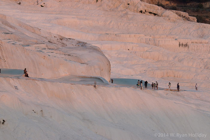 Travertine terraces at Pamukkale