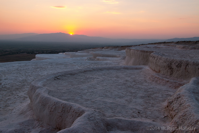 Travertine terraces at Pamukkale