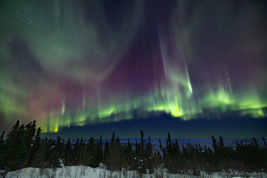 Aurora Borealis from Cleary Summit
