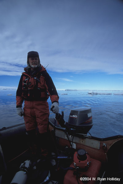 Tim Davis Driving a Zodiac