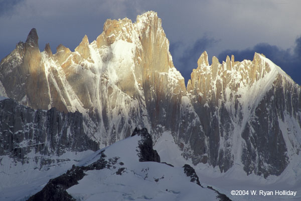 Mt. Fitz Roy Detail at Sunrise