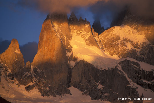 Mt. Fitz Roy Detail at Sunrise