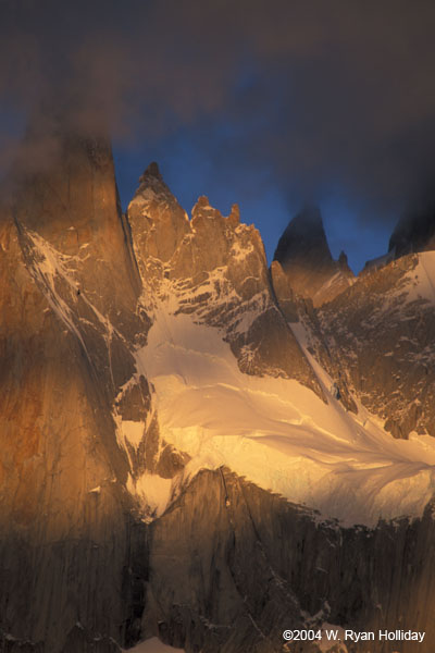 Mt. Fitz Roy Detail at Sunrise