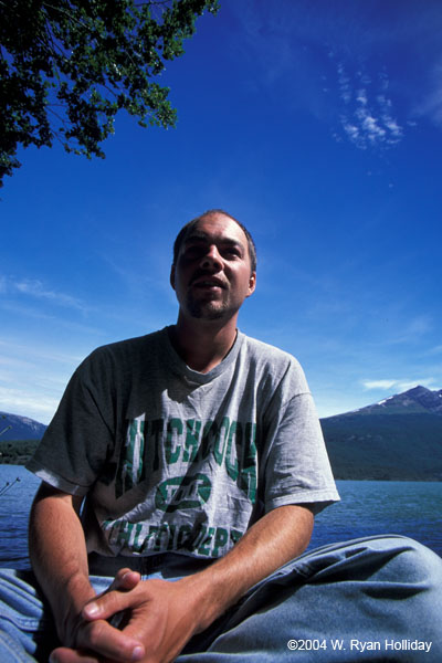 Self-Portrait at Lago Roca