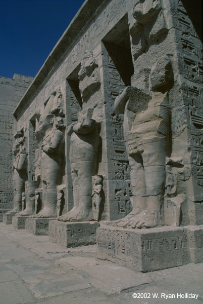 Statues in the Temple of Ramses III