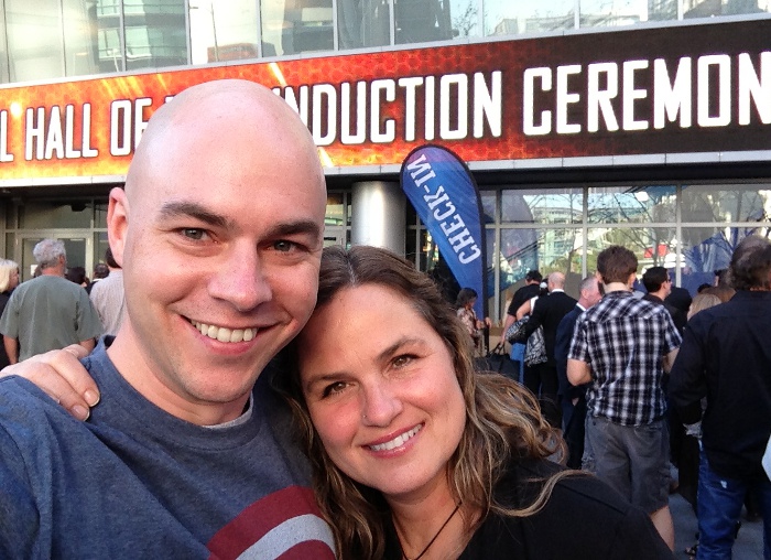 Audrey and I at the Rock and Roll Hall of Fame Induction Ceremony