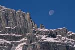 Morning Moon Above Mt. Oberlin